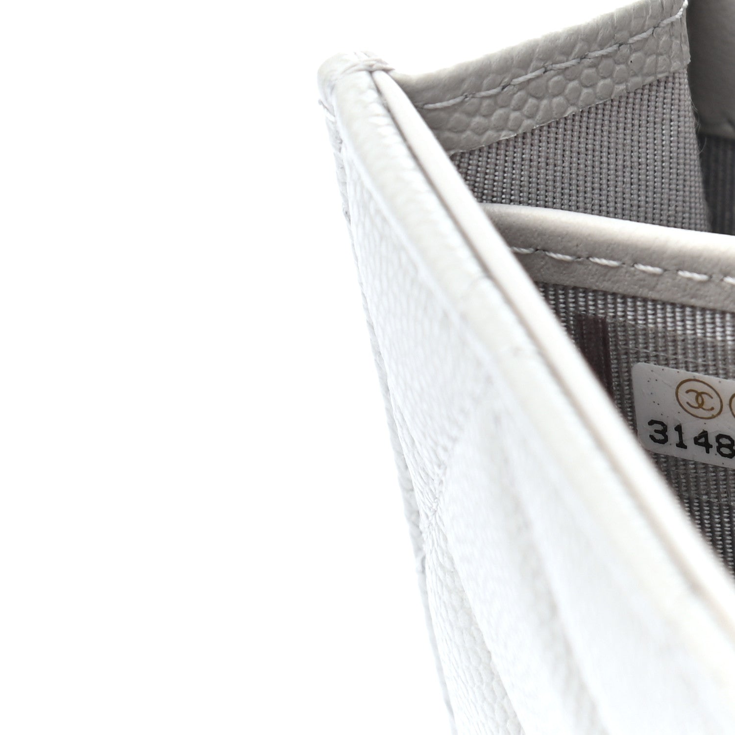 Chanel Caviar Quilted Large Flap Wallet Grey 8 of 9