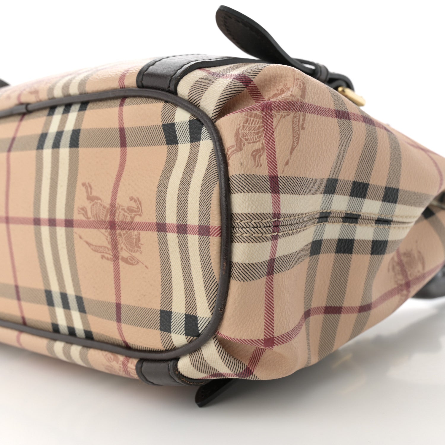 Burberry Haymarket Check Small Northfield Tote Chocolate 11 of 15