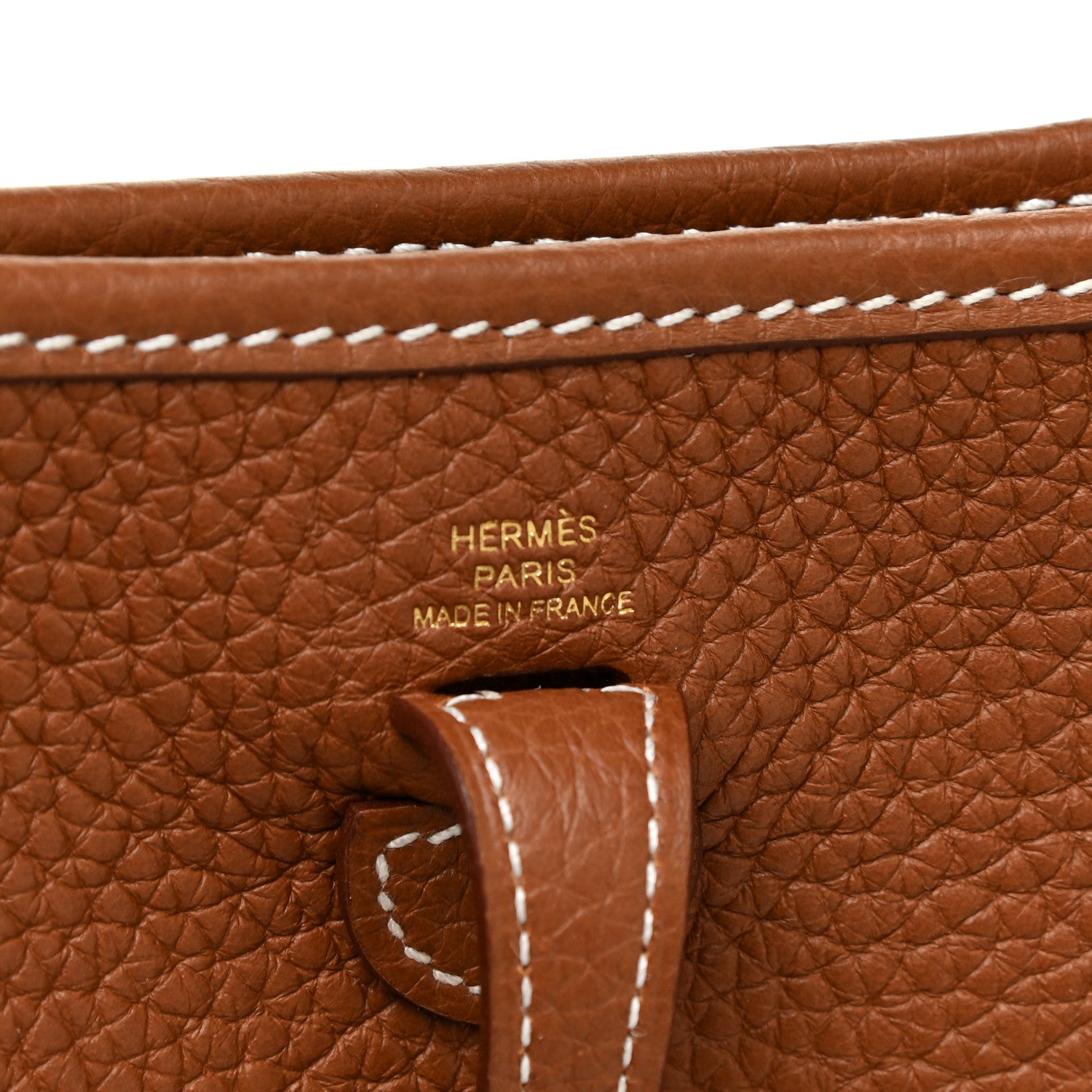 Hermes Taurillon Clemence Evelyne TPM Gold 5 of 10
