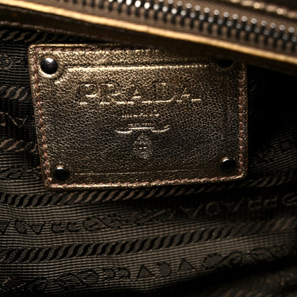 Prada Lace Pizzo S Bowler Oro Lurex 5 of 11