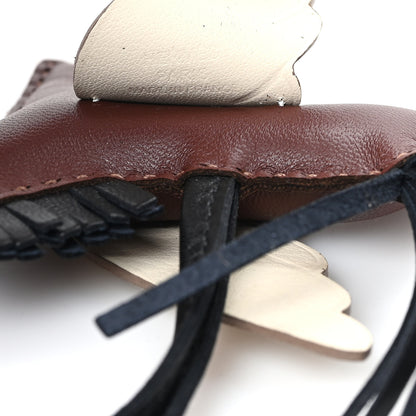 Hermes Milo Lambskin Grigri Rodeo Pegase Horse Bag Charm PM Terre Black Craie 3 of 5