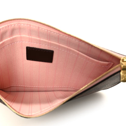 Louis Vuitton Damier Ebene Neverfull MM GM Pochette Rose Ballerine 4 of 7
