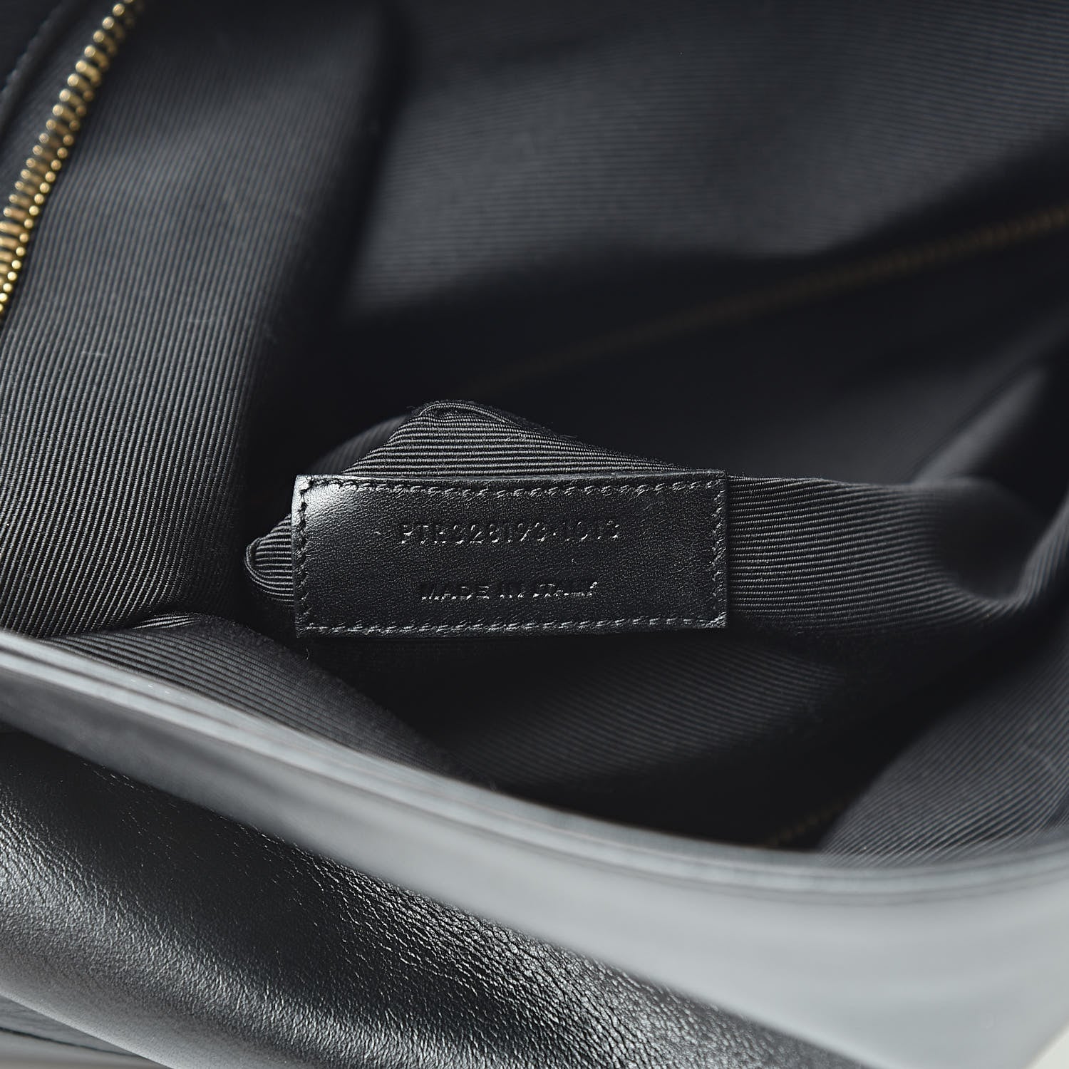 Saint Laurent Smooth Calfskin Letters Fold-Over Clutch Black 7 of 11