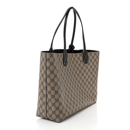 Gucci Calfskin GG Supreme Monogram Medium Reversible Tote Black 4 of 17