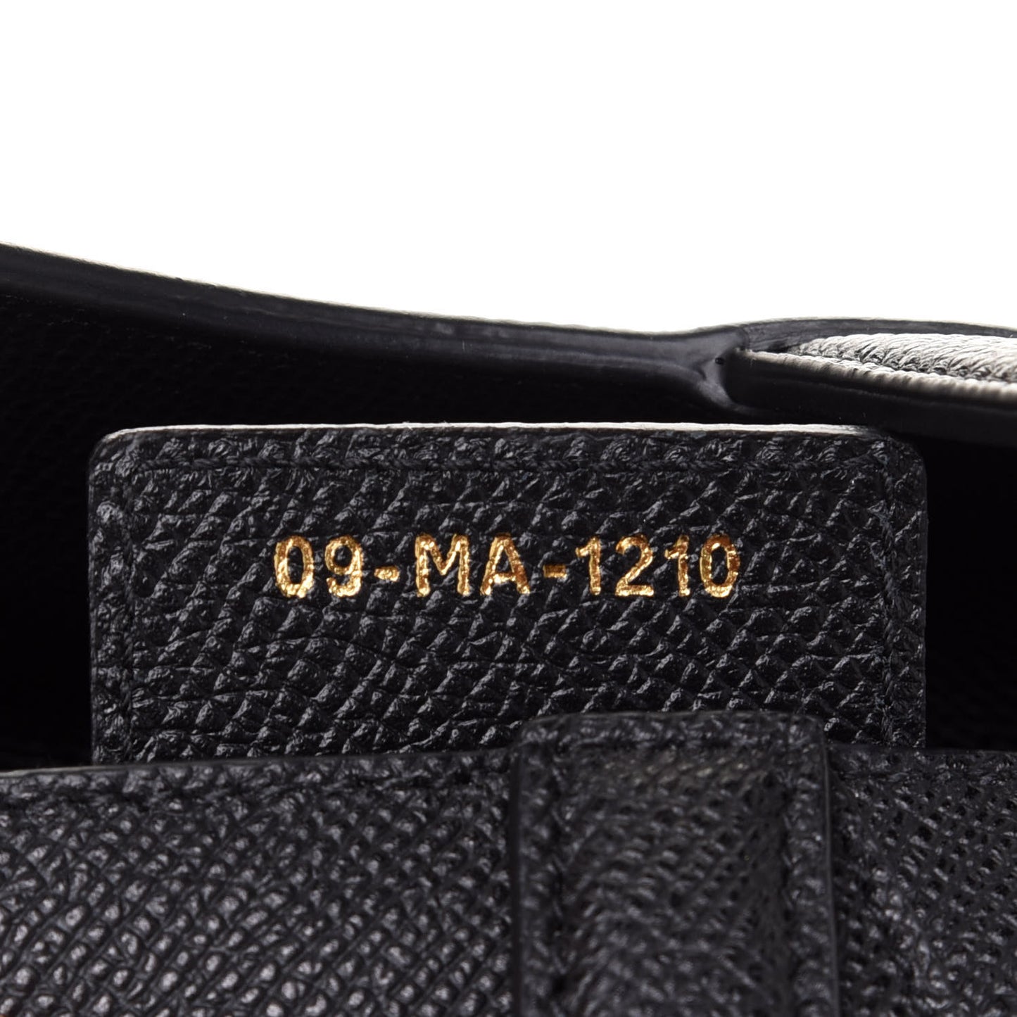Grained Calfskin Saddle Bag Black