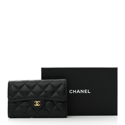 Chanel Caviar Quilted Medium Flap Wallet Black 8 of 8
