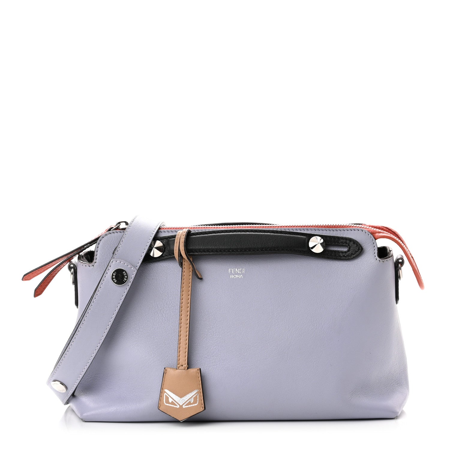 Fendi Vitello Dolce 4 Color Medium By The Way Boston Bag Lilla Multicolor 1 of 9