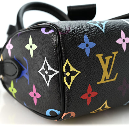 Louis Vuitton LV x TM Monogram Multicolor Nano Speedy Black 8 of 9