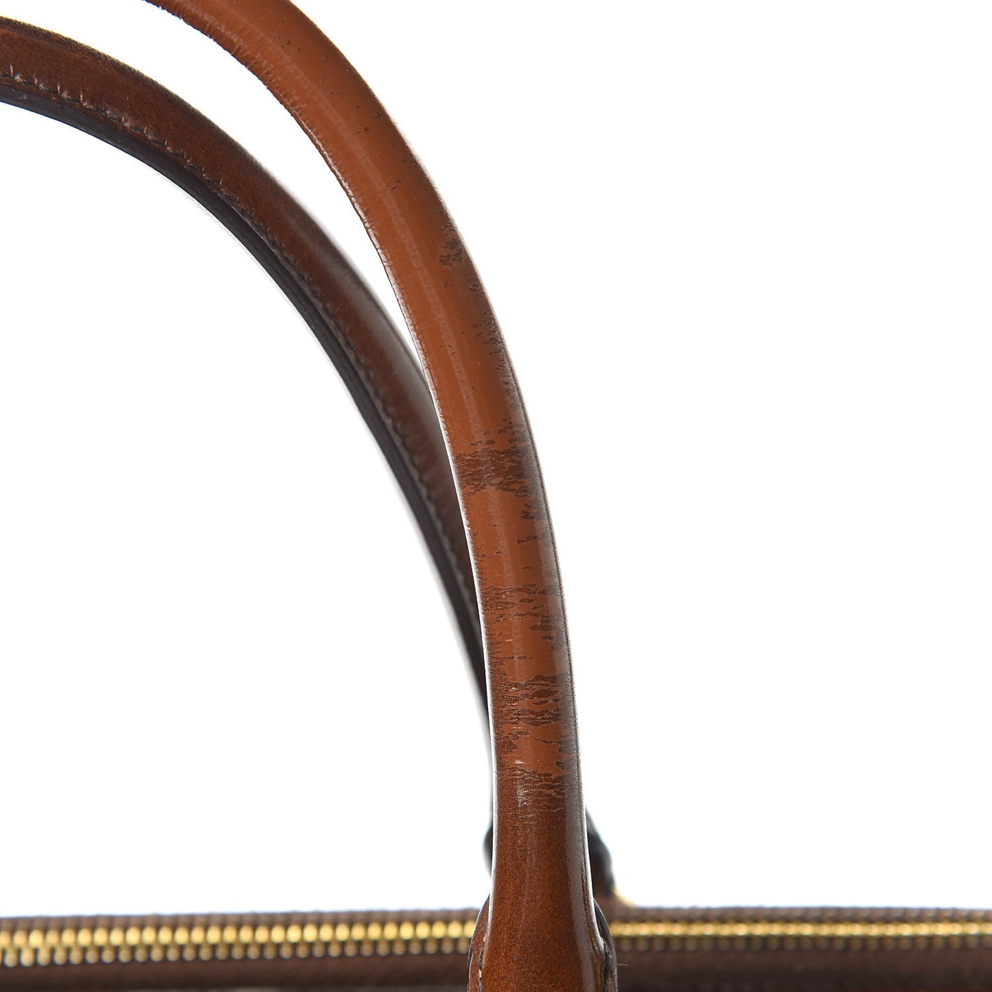Spazzolato Medium Galleria Double Zip Tote Tabacco Fume