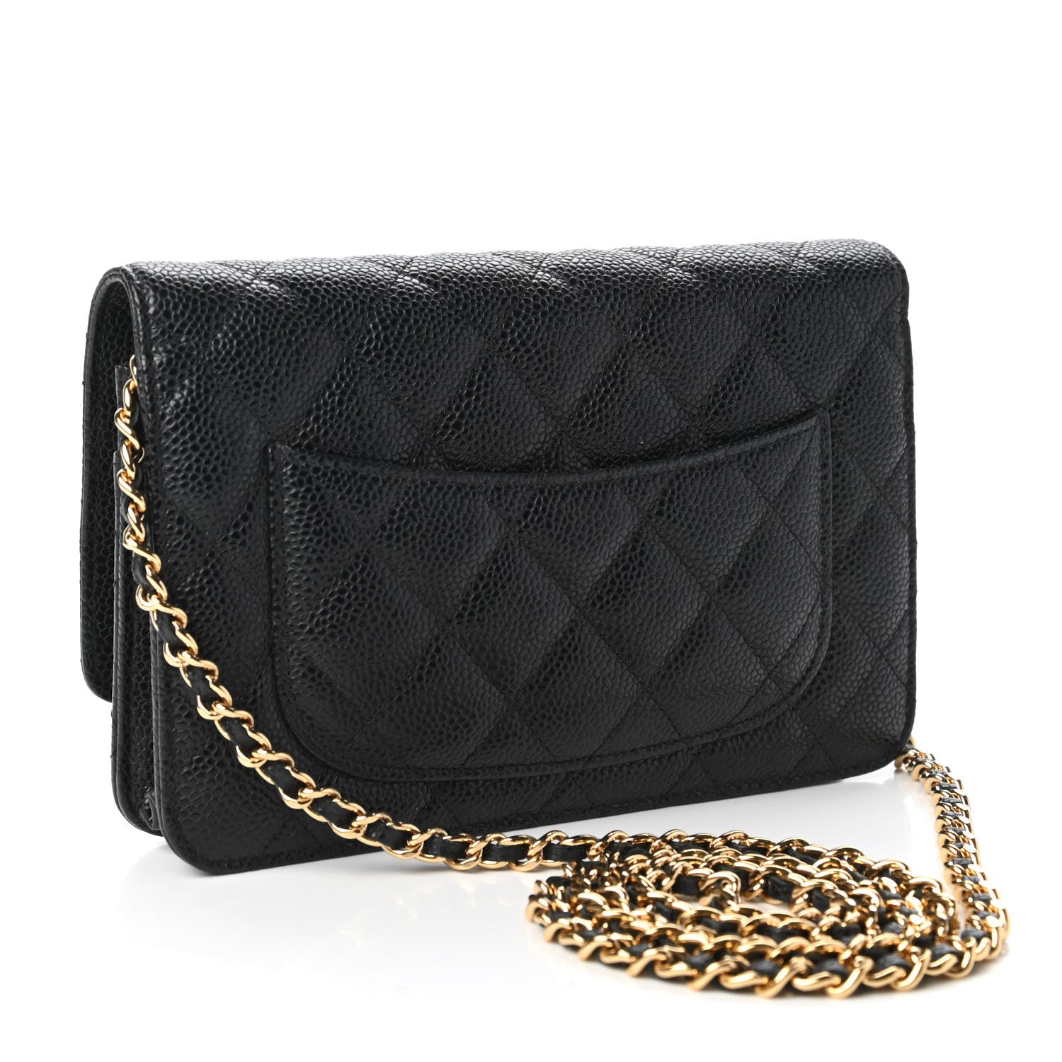 Chanel Caviar Quilted Wallet On Chain WOC Black 3 of 12
