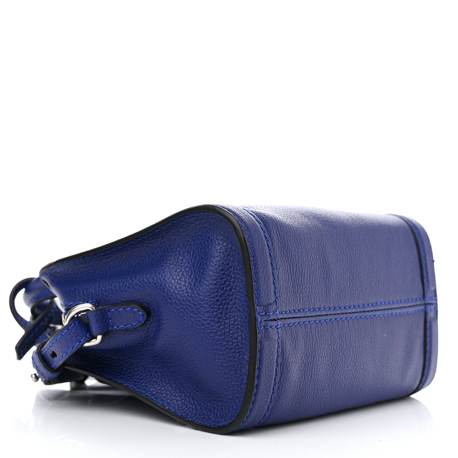Alexander McQueen Pebbled Calfskin Mini Padlock Ultramarine 3 of 9