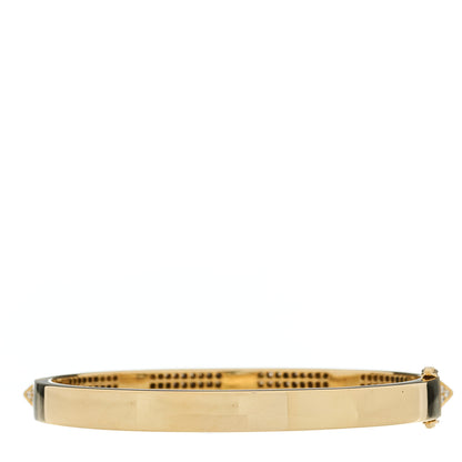 Anita Ko 18K Rose Gold Diamond Spikes Oval Bangle Bracelet 2 of 5