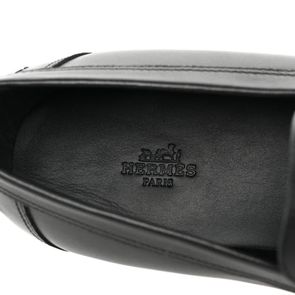 Hermes Calfskin Mens Destin Loafer 43 Black 7 of 10