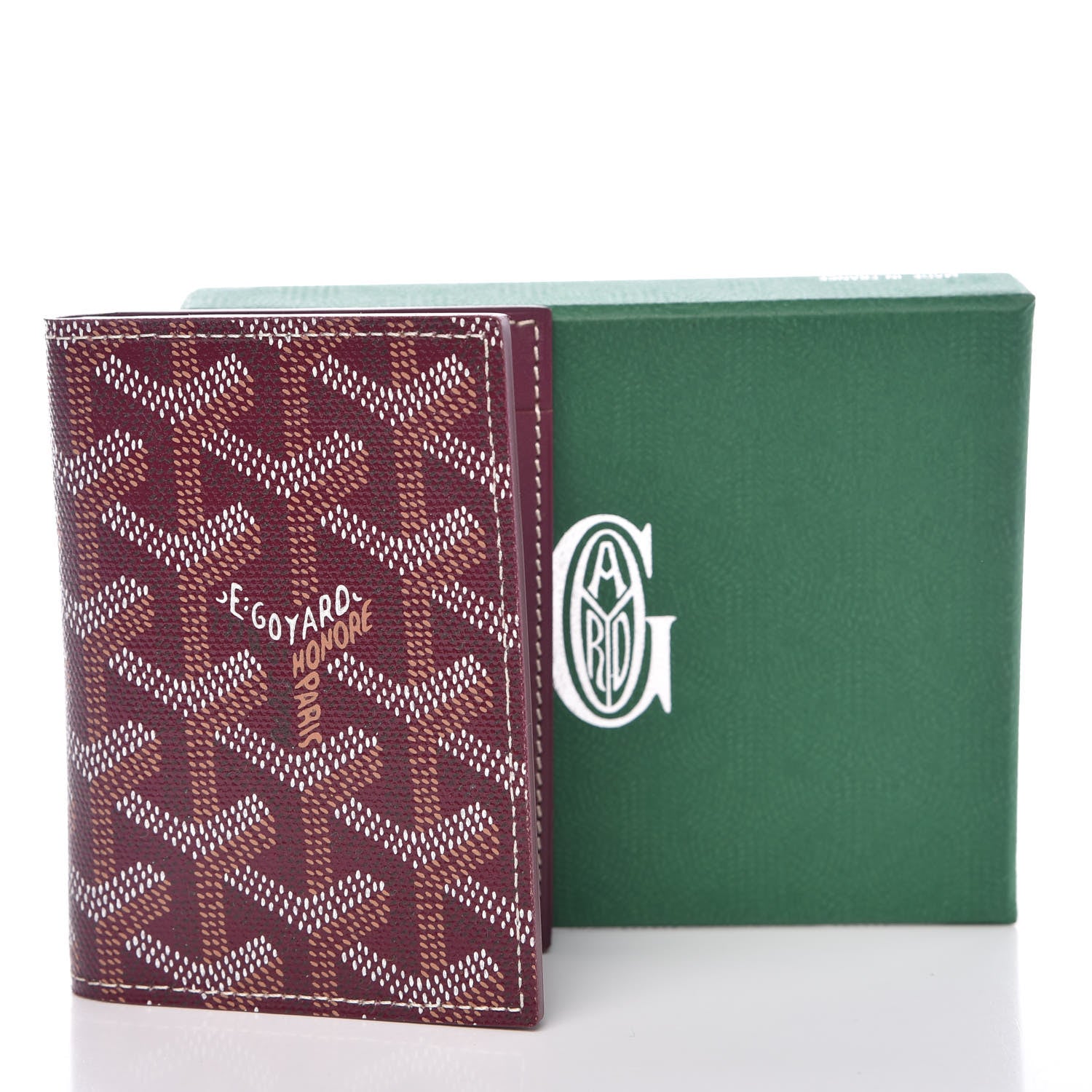 Goyard Goyardine Saint Marc Folding Card Case Bordeaux 7 of 7