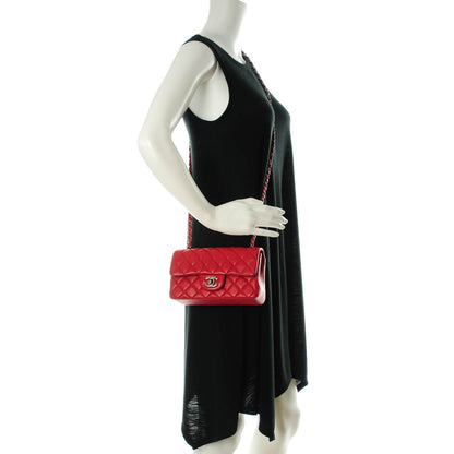 Chanel Lambskin Quilted Mini Rectangular Flap Red 2 of 8