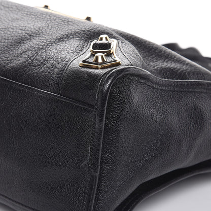 Balenciaga Chevre Gold Metallic Edge Hardware City Black 10 of 10