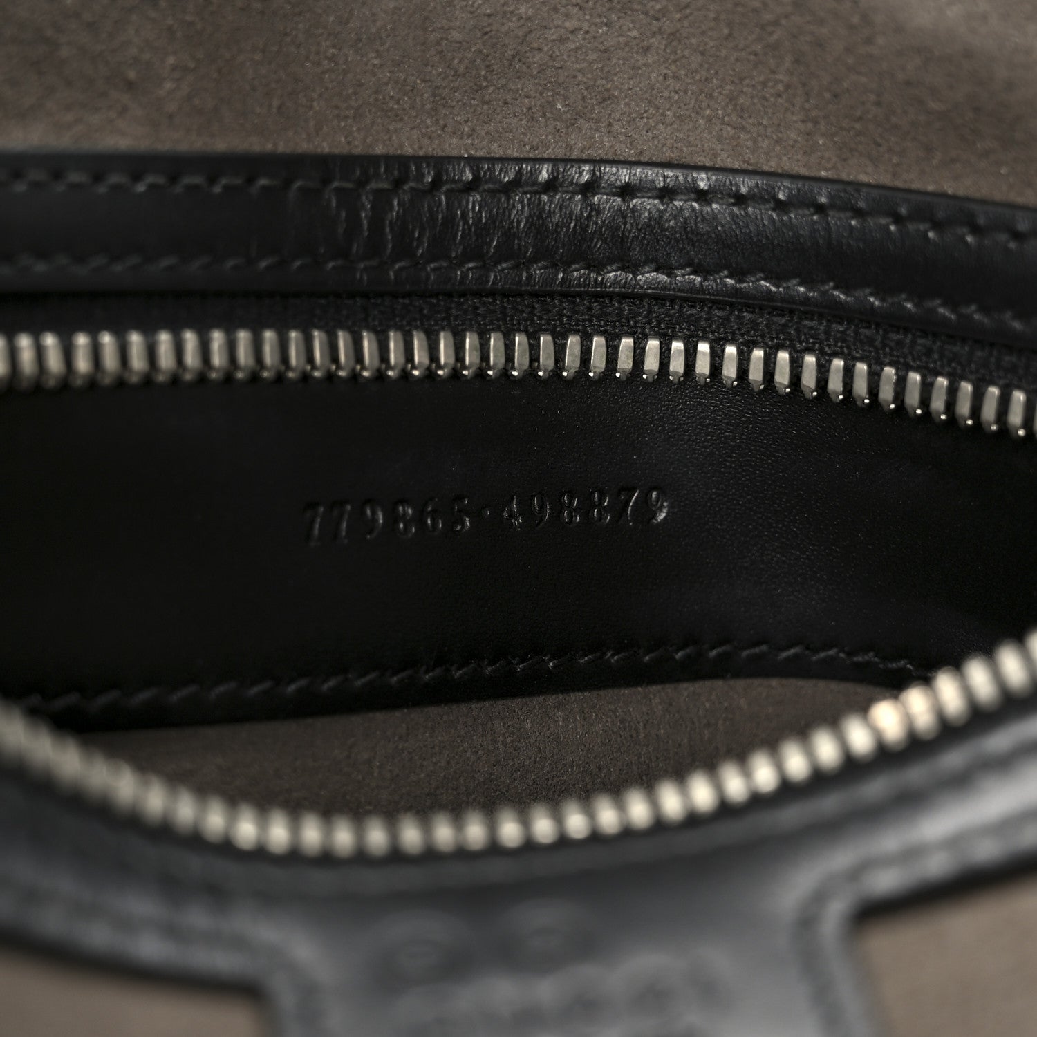 Gucci Guccissima Signature Small Messenger Bag Black 1819626