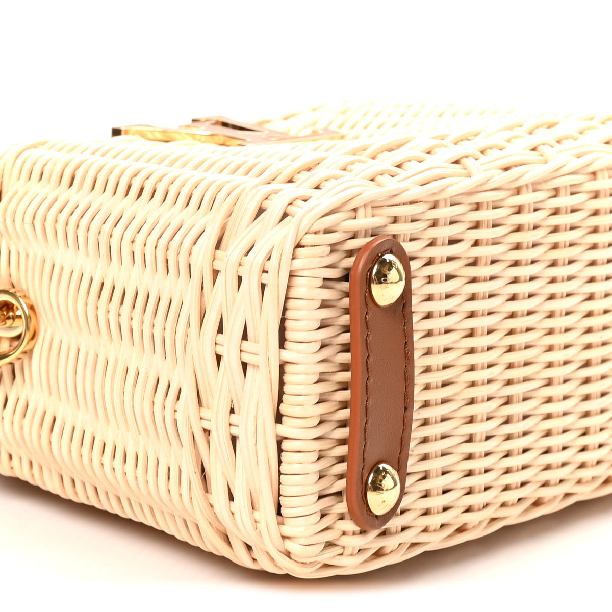 Louis Vuitton Rattan Calfskin Capucines Mini Brown 7 of 8