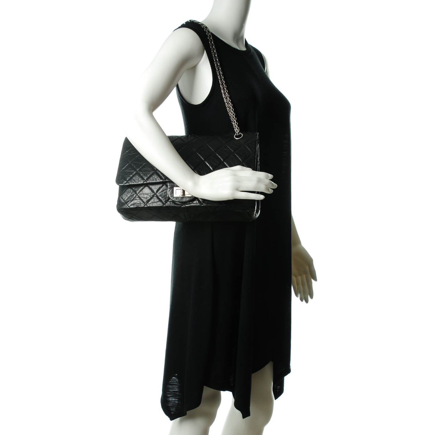 Chanel Aged Calfskin Quilted 2.55 Reissue 227 Flap Black 2 of 8