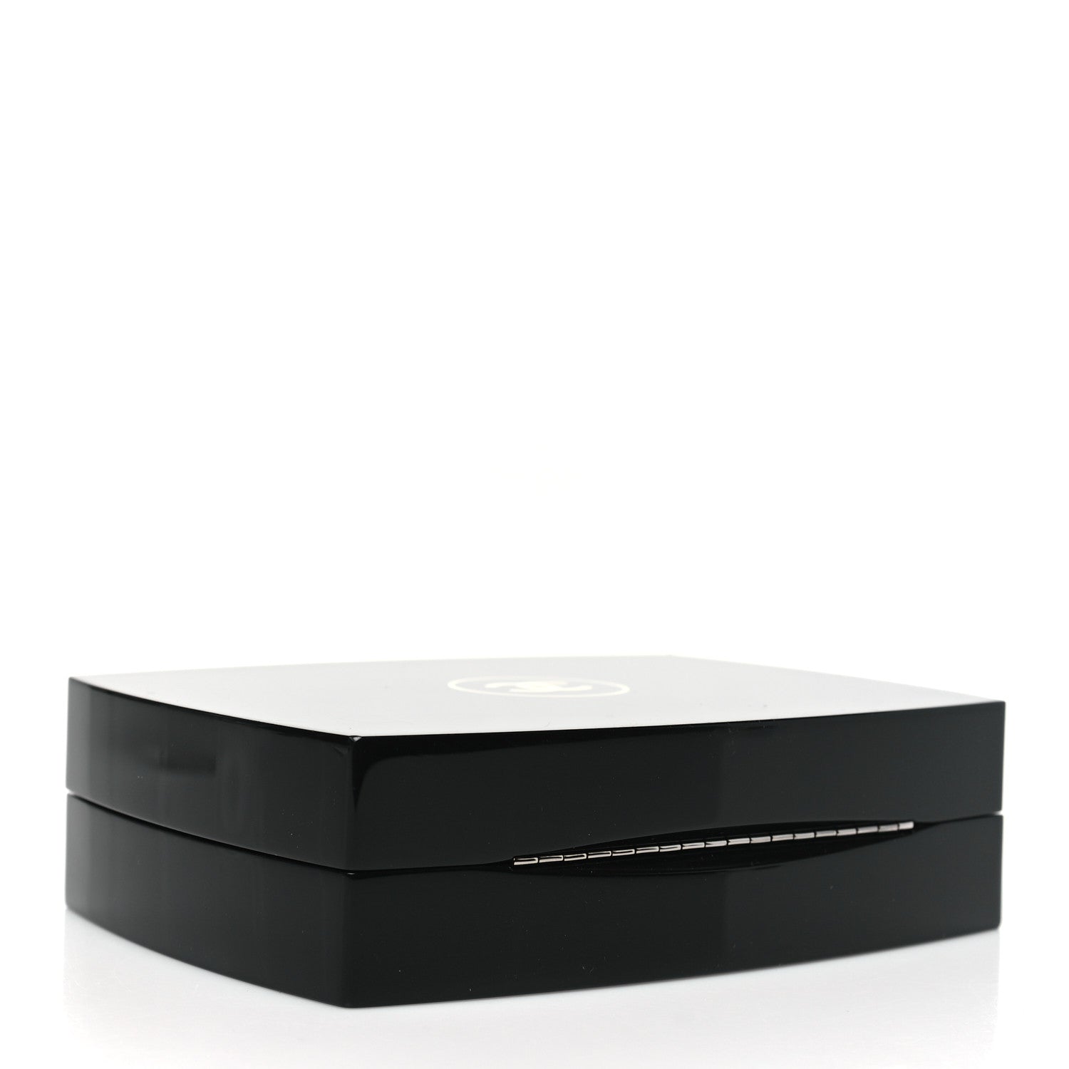 Chanel Plexiglass Compact Box Clutch Black 4 of 10