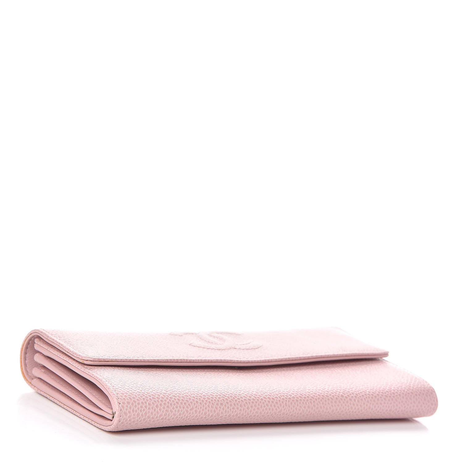 Chanel Caviar Timeless CC Large Gusset Flap Wallet Rose Pale 4 of 8