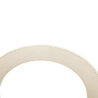 Christian Dior Lambskin Cannage Ruffle Trim Medium Lady Dior Off White 12 of 15