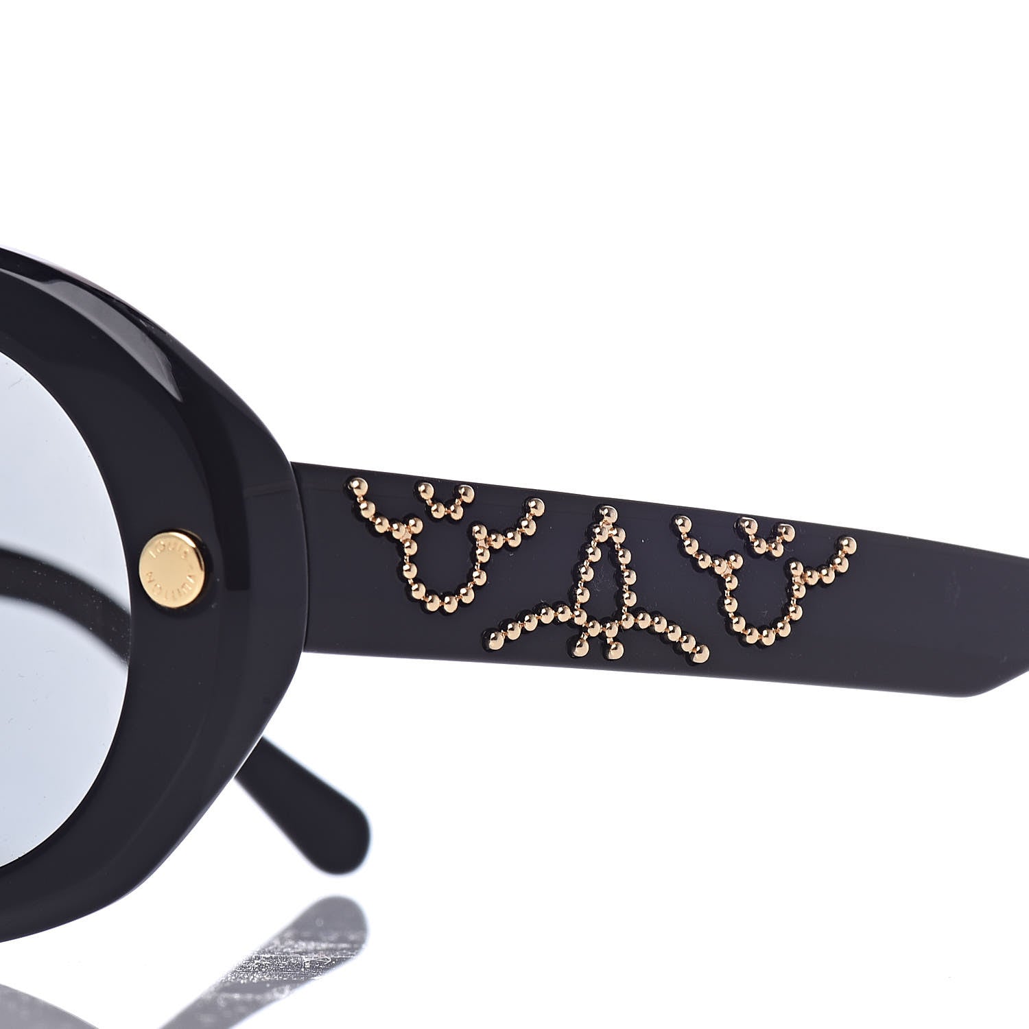 Louis Vuitton Studded La Piscine Sunglasses Z1049U Black 7 of 8