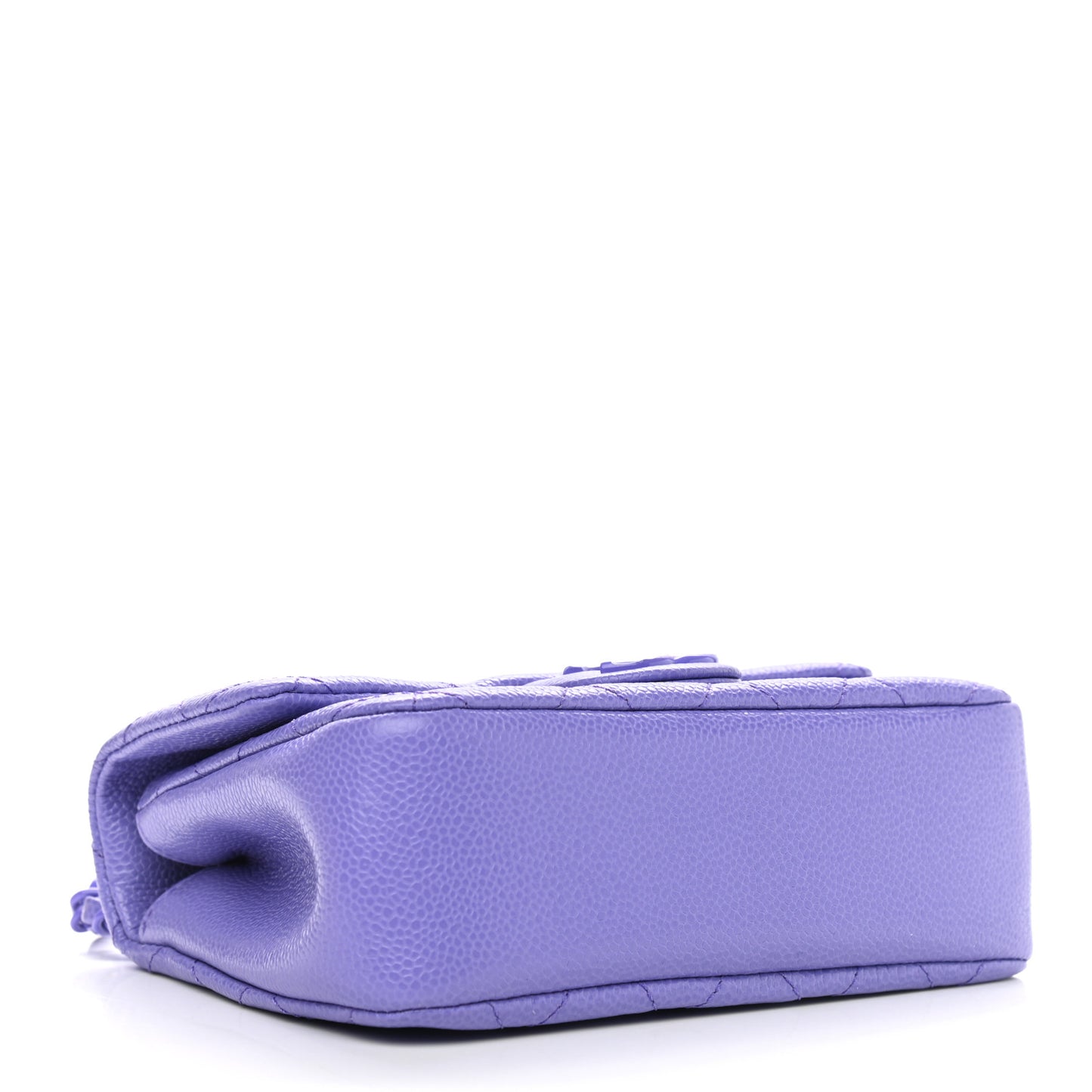 Caviar Quilted Incognito Mini Square Flap Purple