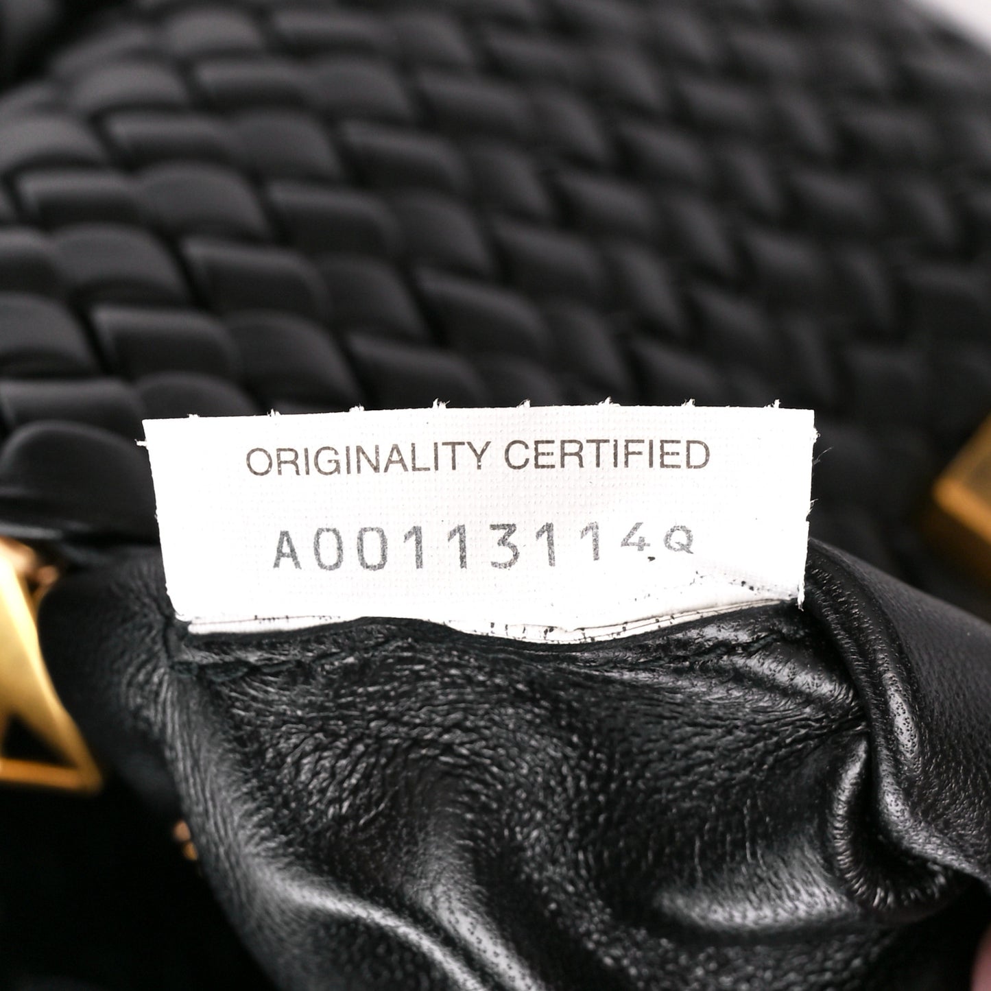 Nappa Intrecciato Small Cobble Shoulder Bag Black