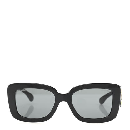 Chanel Acetate Calfskin Square Sunglasses 5473-Q Black 2 of 8