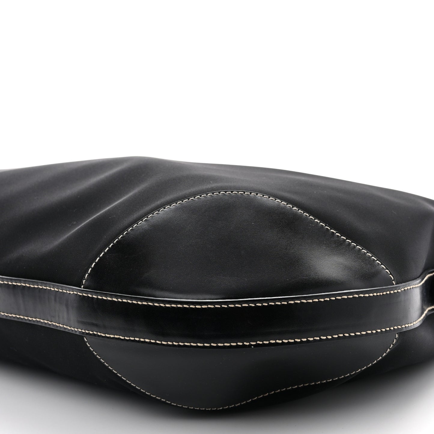 Tessuto Nylon Saffiano Hobo Black
