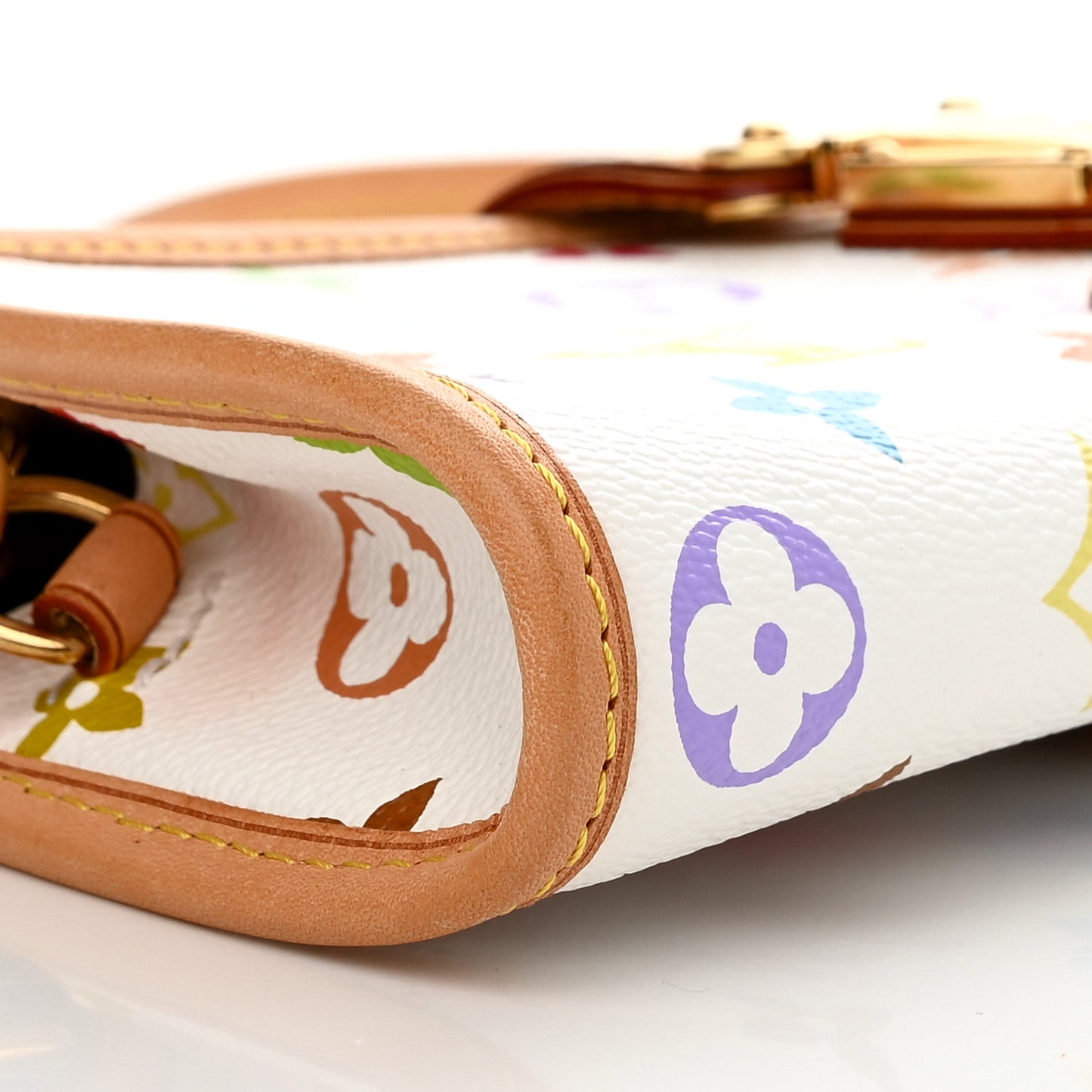 LOUIS VUITTON Monogram Multicolor Shirley White