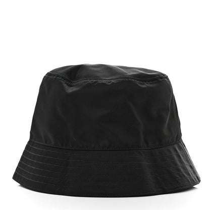 Prada Re-Nylon Rubber Logo Mens Bucket Hat L Black 6 of 8