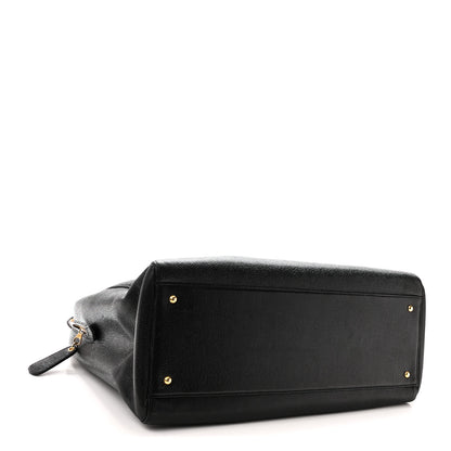 Chanel Caviar Large CC Shoulder Bag  Black 4 of 10