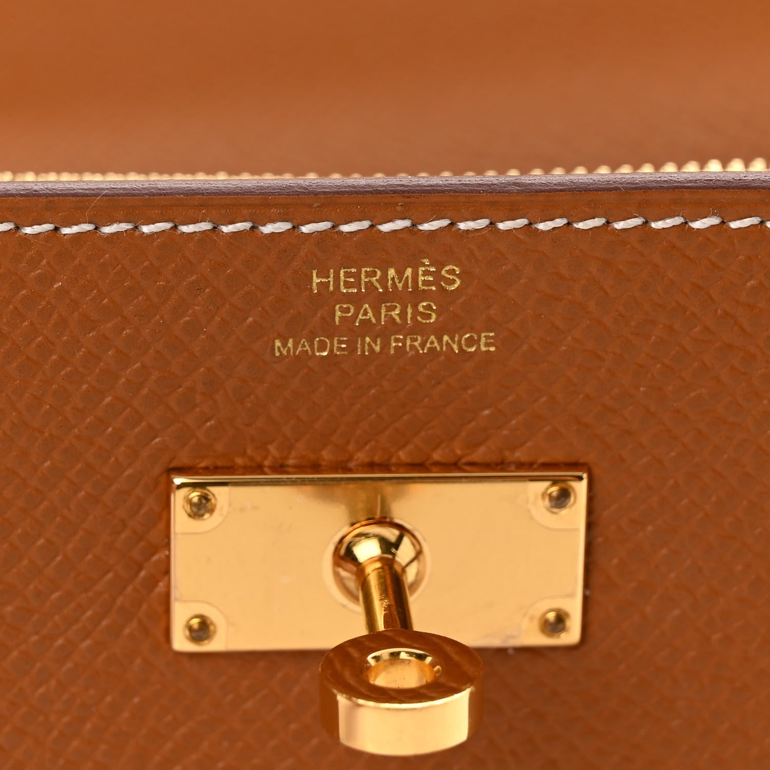 Hermes Epsom Kelly Wallet To Go Gold 6 of 10