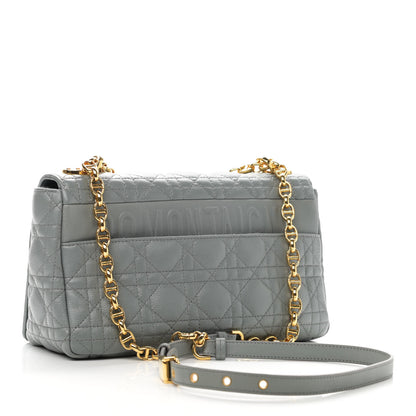 Christian Dior Lambskin Cannage Medium Caro Bag Grey 3 of 10