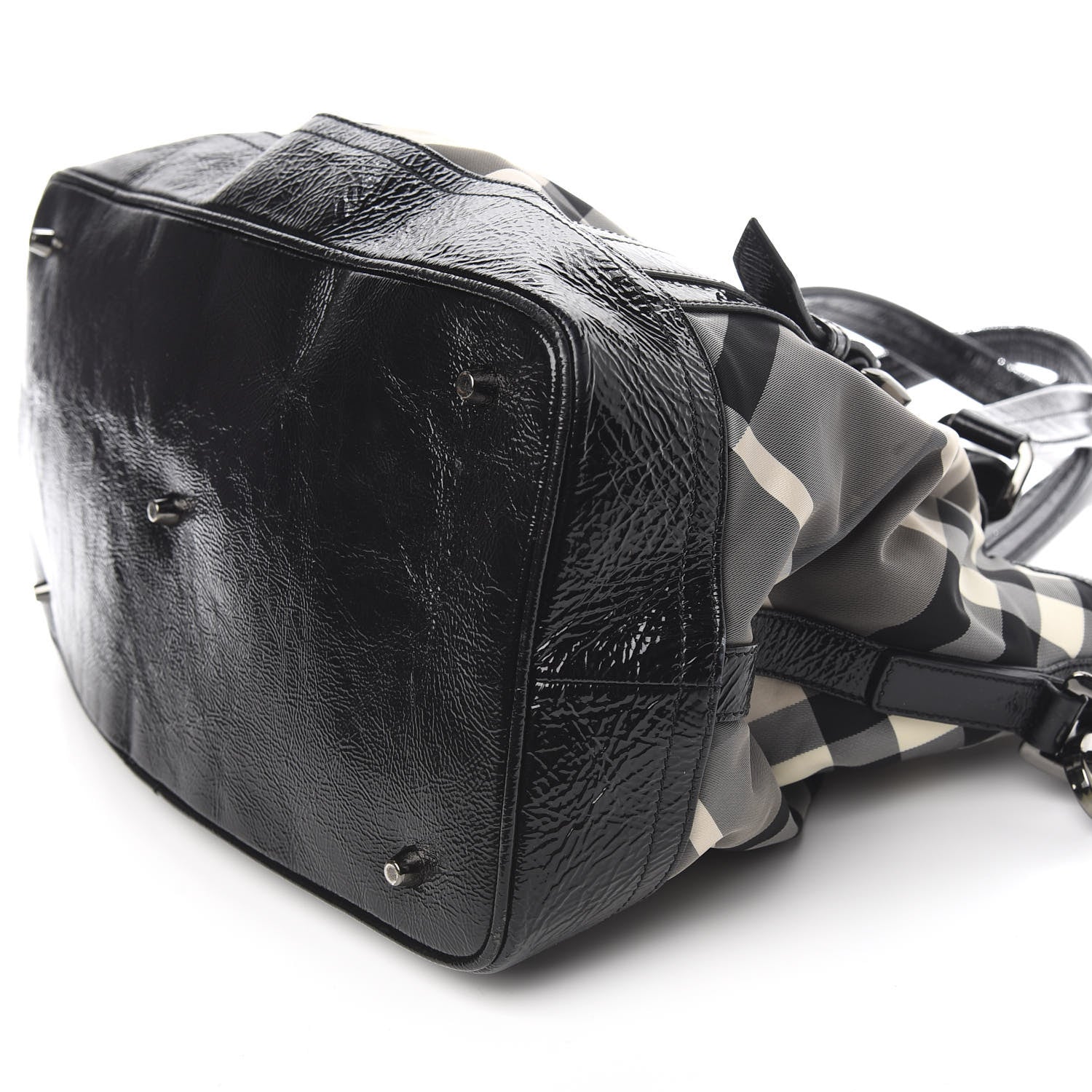 Burberry Nylon Beat Check Lowry Black 10 of 12