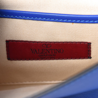 Valentino Garavani Vitello Medium Rockstud Flip Lock Crossbody Bag Acid Blue 6 of 13