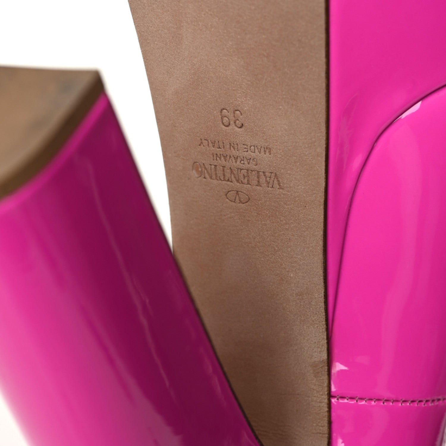 Valentino Garavani Patent Tan-Go 55/155mm Platform Pumps 39 Pink PP 6 of 8