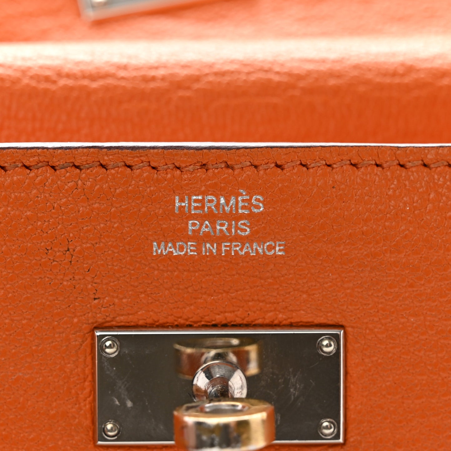 Chevre Mysore Kelly Longue Wallet Orange