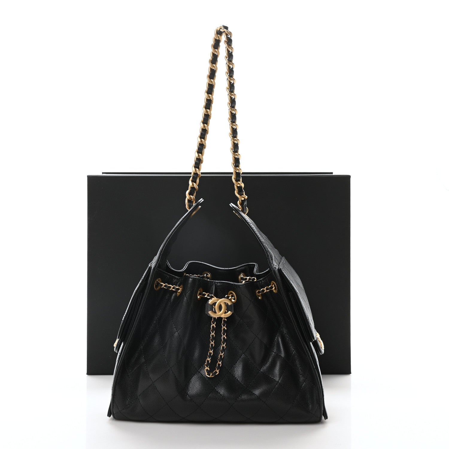 Chanel Caviar Quilted Small Chanel 25 Handbag Black 11 of 11