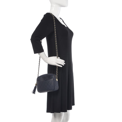 Chanel Caviar Quilted Small Coco Tassel Camera Case Dark Navy 2 of 9