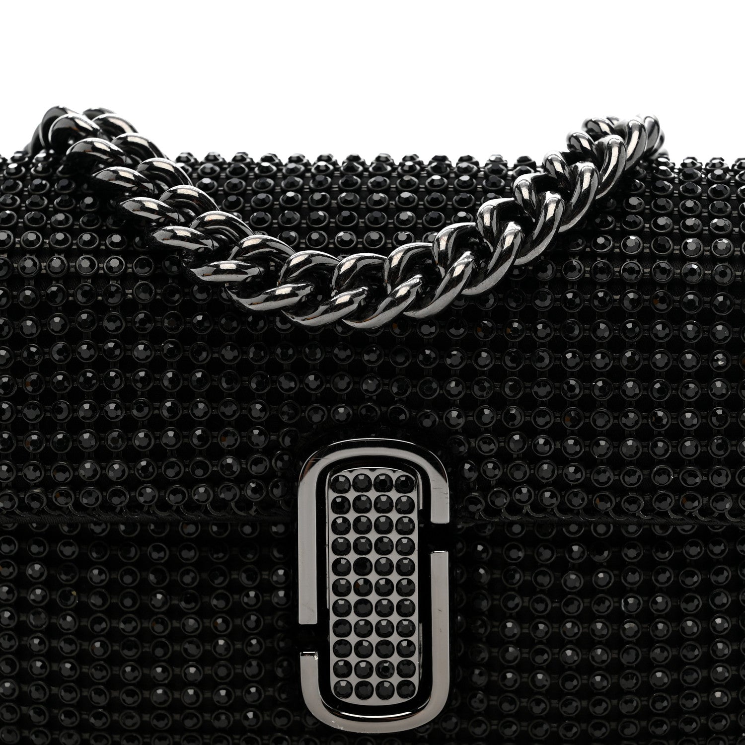 Marc Jacobs The Rhinestone J Marc Mini Shoulder Bag Black 8 of 12