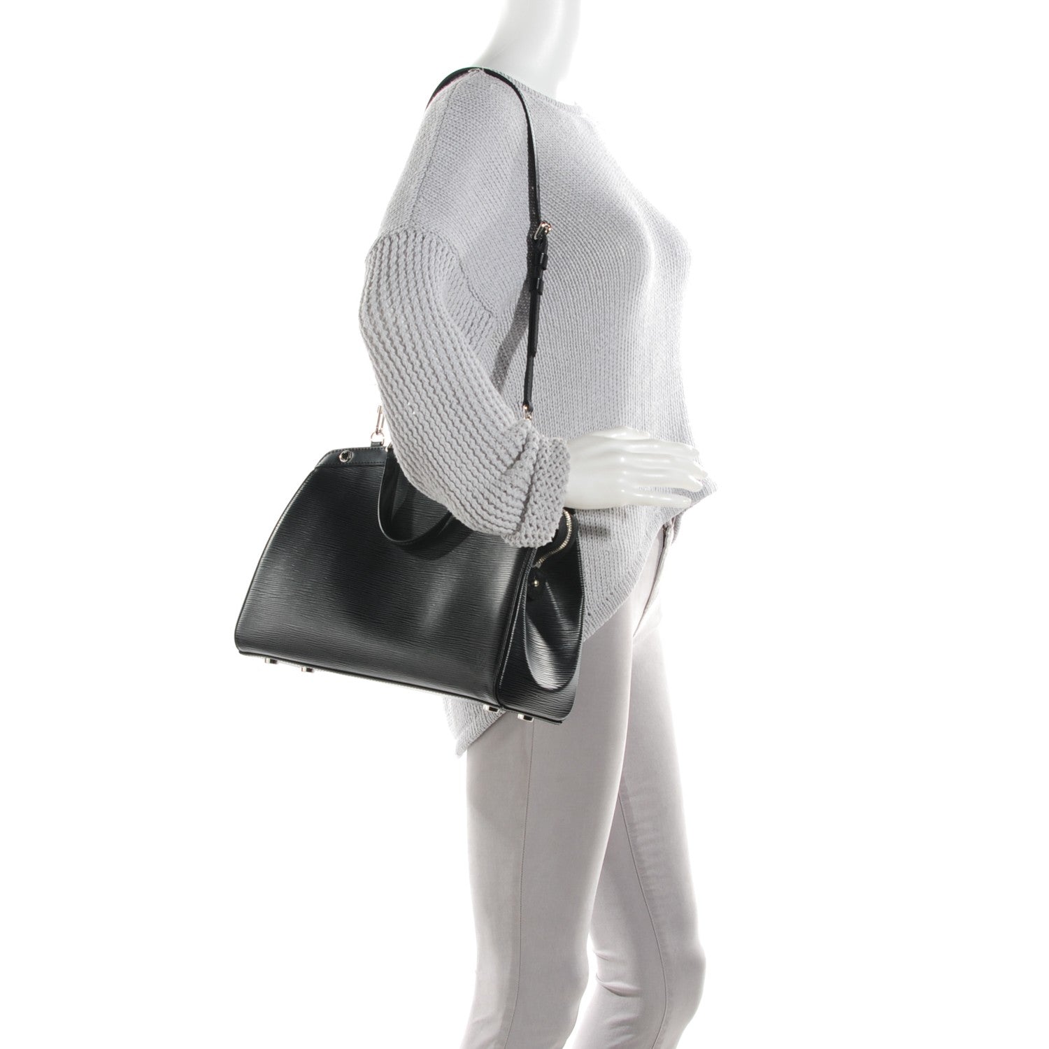 Louis Vuitton Epi Brea MM Black 2 of 7