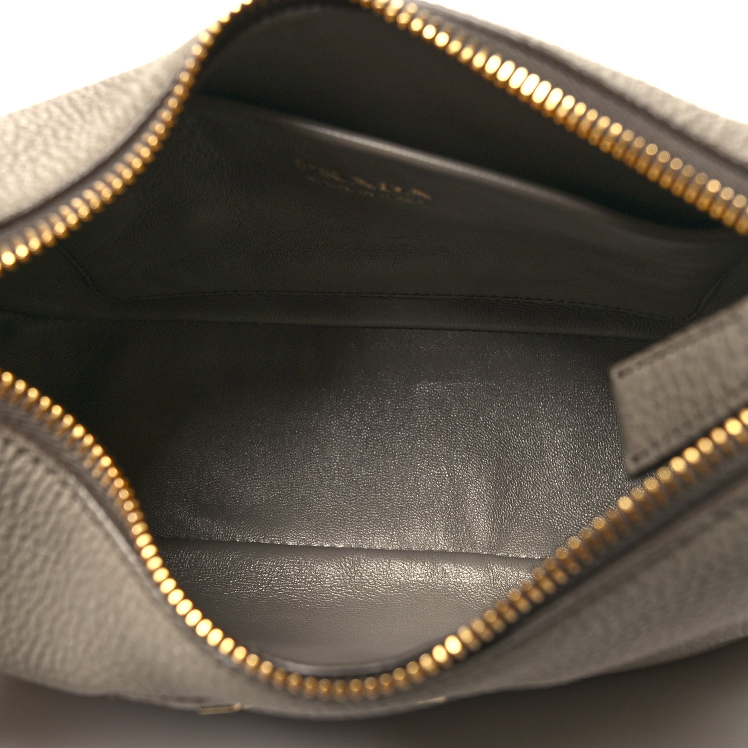 Prada Vitello Daino Soft Zippered Messenger Hobo Argilla 5 of 9