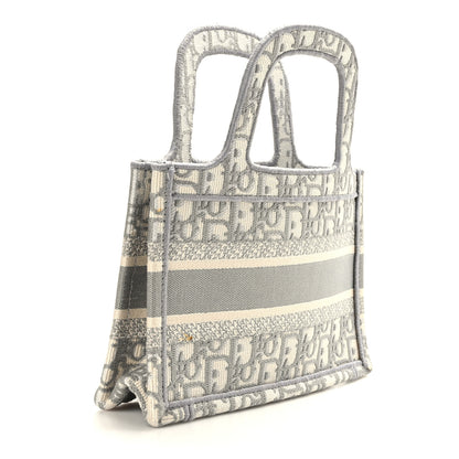 Christian Dior Oblique Mini Book Tote Grey Multicolor 3 of 10