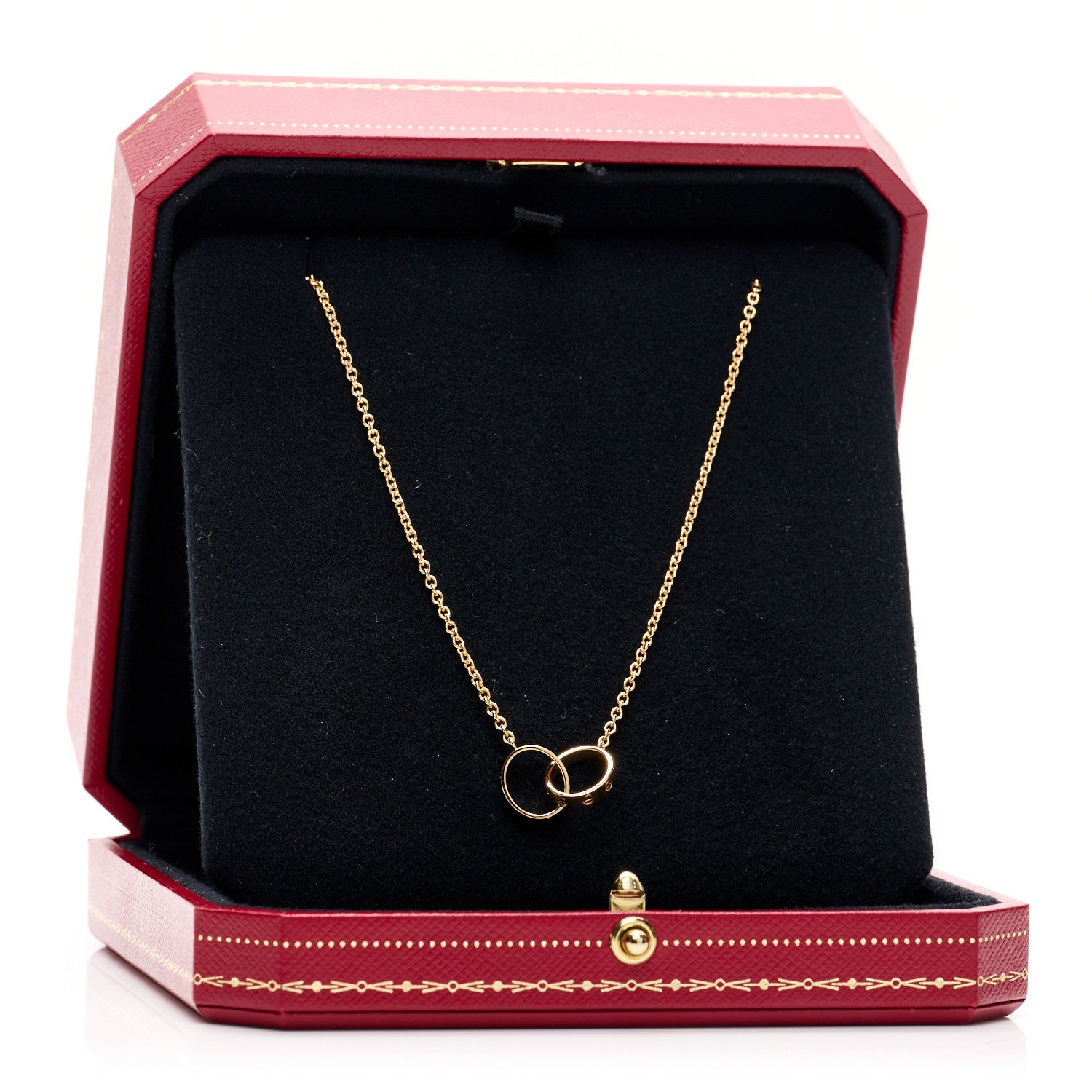 Cartier 18K Yellow Gold Interlocking LOVE Necklace 5 of 5