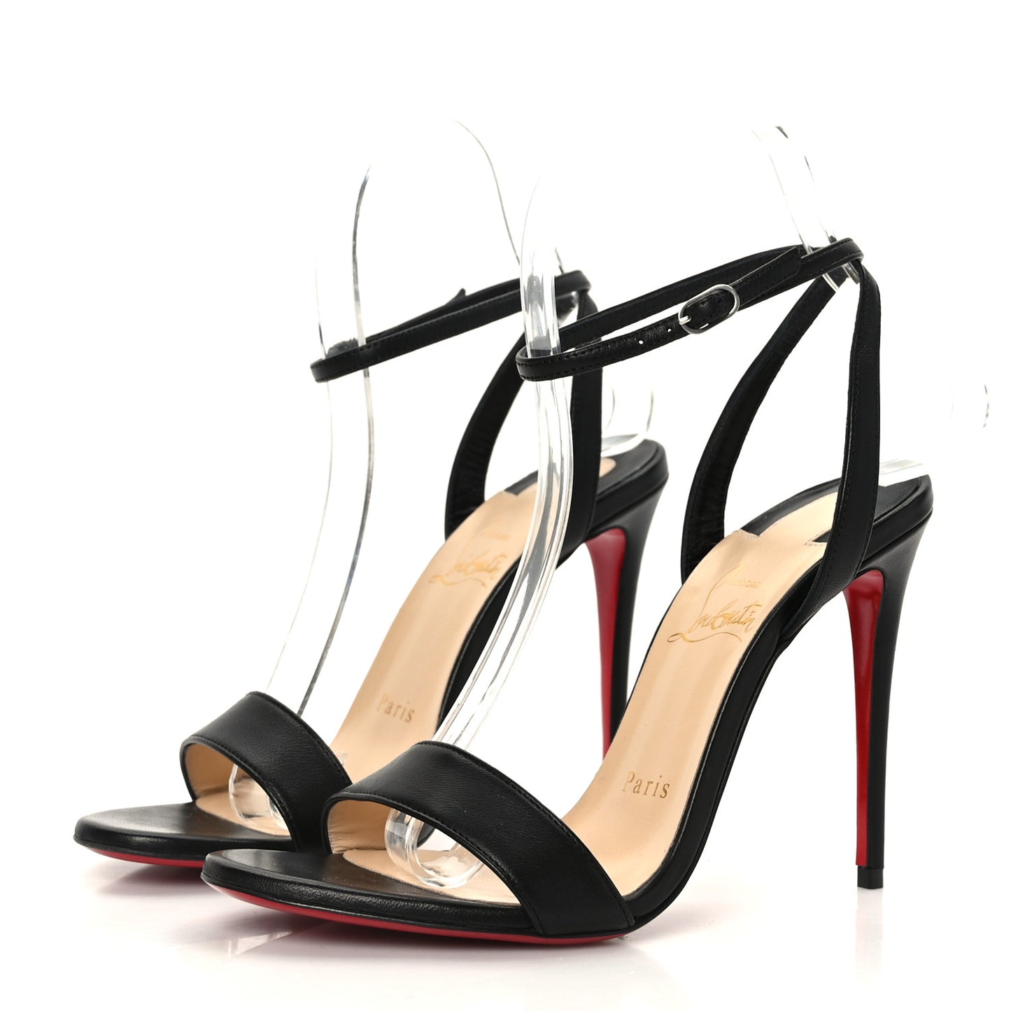 Nappa Loubigirl 100 Sandals 36 Black
