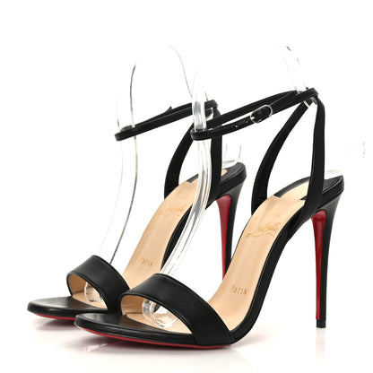 Christian Louboutin Nappa Loubigirl 100 Sandals 36 Black 3 of 7