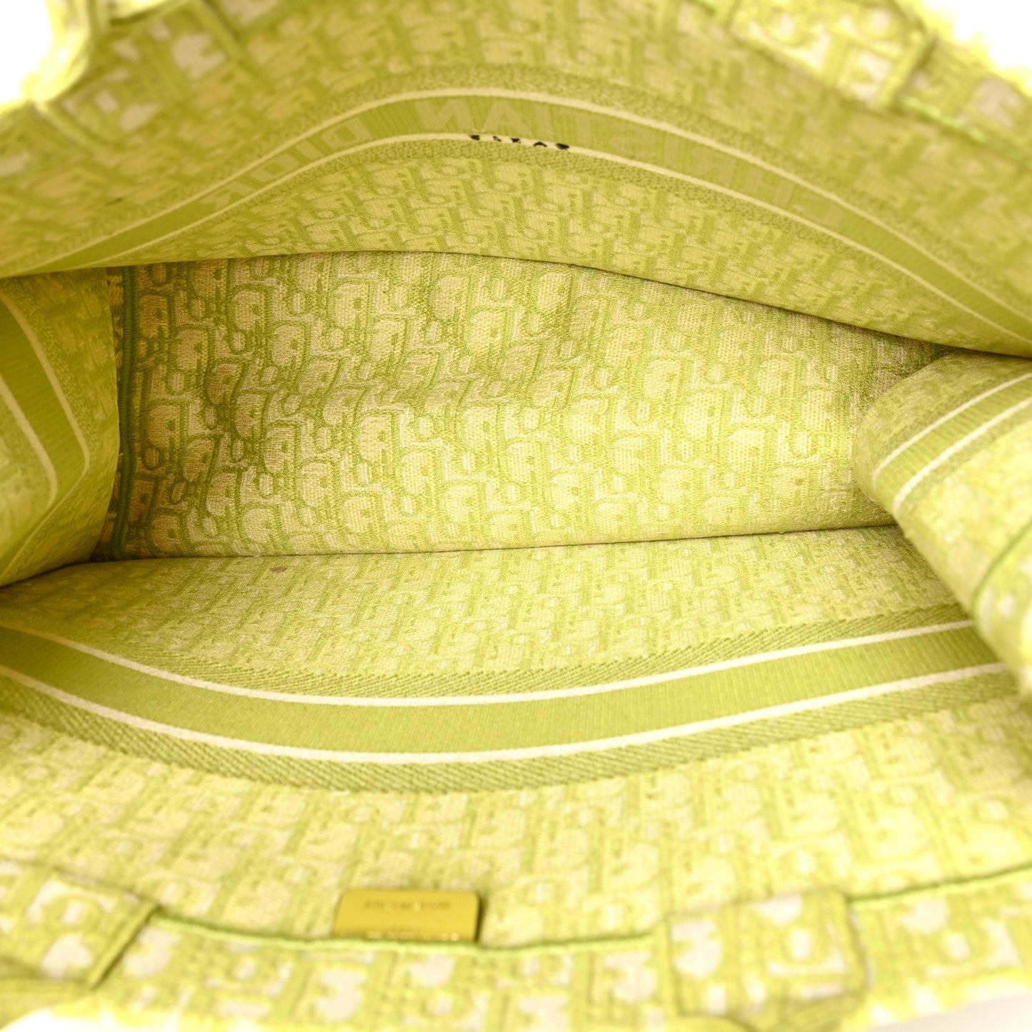 Oblique Large Book Tote Vert Anis